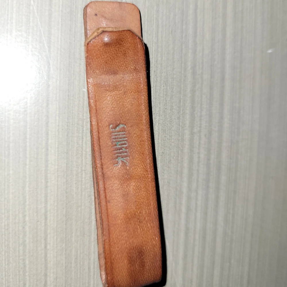 🤑Vintage SWANK Leather & Alligator Skin Money Clip - Picture 4 of 10